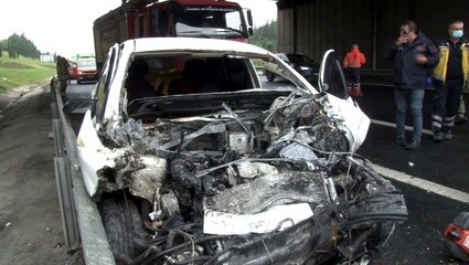 Son dakika haberi! Tem otoyolunda feci kaza, 8 yaralı