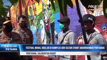 Polda Kalbar Serahkan Hadiah Juara Bhayangkara Mural Festival 2021