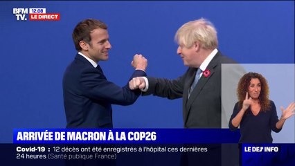 Emmanuel Macron et Boris Johnson se rejoignent à la COP26 sur fond de "guerre de la pêche"