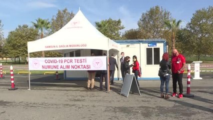 Türkiye'de ilk "araçta PCR testi" Samsun'da yapıldı