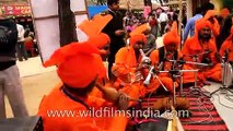 Artists composing folk music at Surajkund Mela
