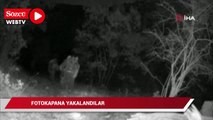 PKK’lı teröristler fotokapana böyle yakalandı