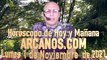 HOROSCOPO DE HOY Y MAÑANA - ARCANOS.COM -  Lunes 1 de Noviembre de 2021 (LARGE)