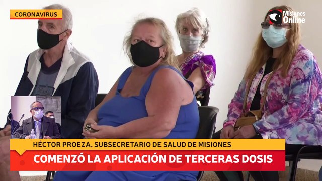 Comenzó la aplicación de terceras dosis de la vacuna contra el covid
