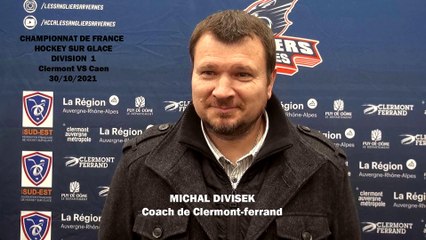 Hockey sur glace Interview Michal Divisek Coach de Clermont - D1 Clermont_VS_Caen 2021-10-30