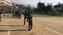 Entrainement très bizarre de soldats africains