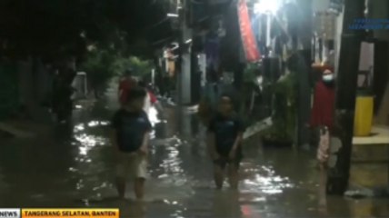 Banjir Rendam Puluhan Rumah di Tangsel