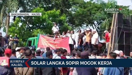 Solar Langka, Aliansi Sopir di Kalsel Turun ke Jalan Aksi Mogok Kerja