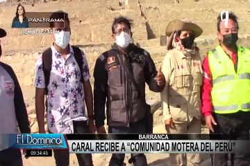 Barranca: “Comunidad Motera del Perú” visitó la ciudad sagrada de Caral