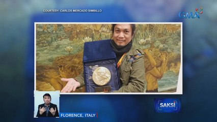 Pinoy painter, wagi ng gold medal sa 13th Biennale International Arts Competition | Saksi