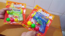 Unboxing and Review of 3 balls Table tennis toy gun for kids gift