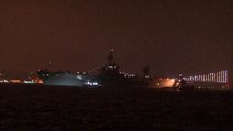 ABD donanmasına ait savaş gemisi Sarayburnu Limanı'na demir attı