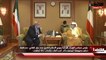 رئيس مجلس الوزراء بالإنابة ووزير الدفاع الشيخ حمد جابر العلي  مستقبلا