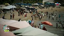Abarrotan playas de Acapulco por puente del Día de Muertos