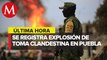 Explota toma clandestina de gas LP en San Pablo Xochimehuacan, Puebla