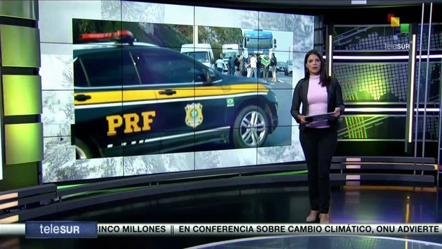 Sindicatos de camioneros realizan jornada de paro nacional en Brasil
