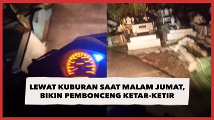 Lewat Kuburan saat Malam Jumat, Kelakukan Pengendara Motor Bikin Pembonceng Ketar-Ketir