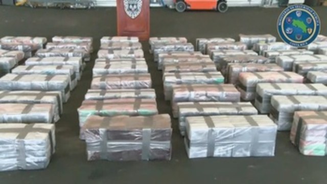 Autoridades costarricenses decomisan 2,5 toneladas de cocaína en contenedor