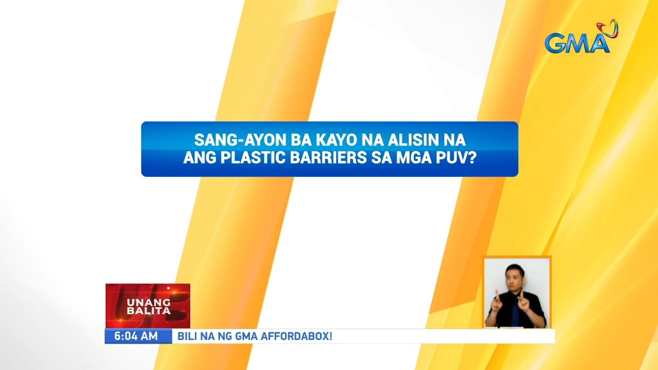 Sang-ayon ba kayo na alisin na ang plastic barriers sa mga PUV? | UB