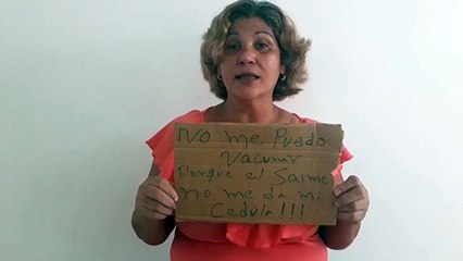 Cubana nacionalizada en Venezuela denuncia que no puede vacunarse porque el Saime no responde por su cédula