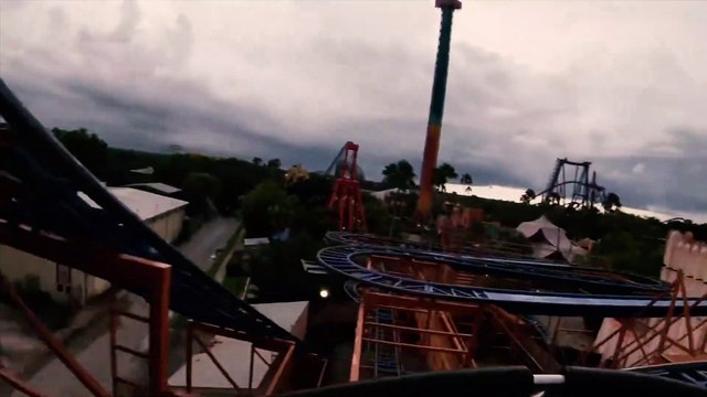 Sand Serpent Roller Coaster (Busch Gardens Theme Park - Tampa, FL) - 4K Wild Mouse Roller Coaster POV Video