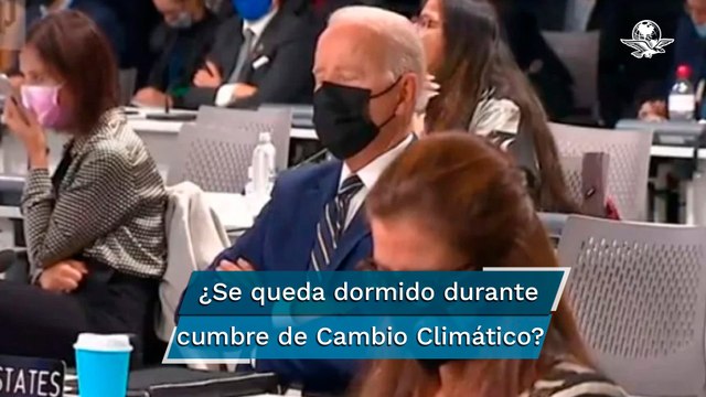 ¿Joe Biden cabeceó durante la Cumbre del COP26 en Glasgow?