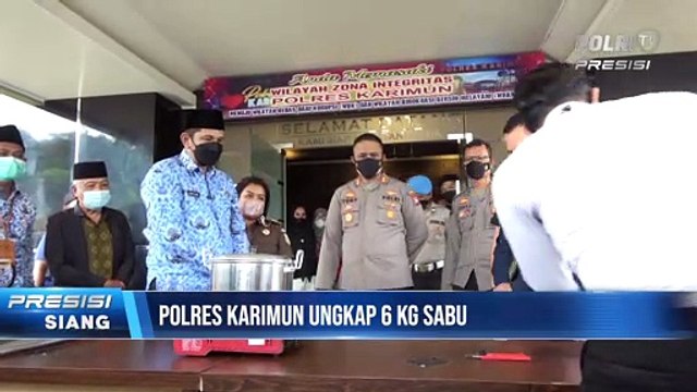 Polres Karimun Gelar Ungkap Peredaran Sabu 6 Kg