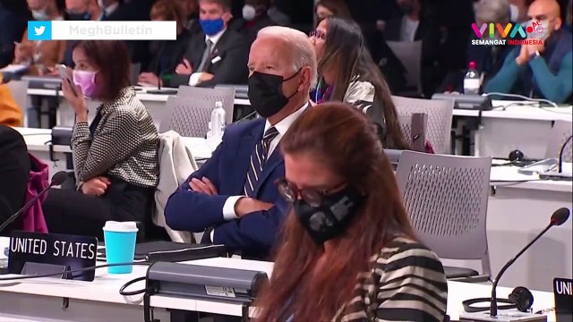 Trump Nyindir Abis Joe Biden yang Ketiduran di KTT COP26