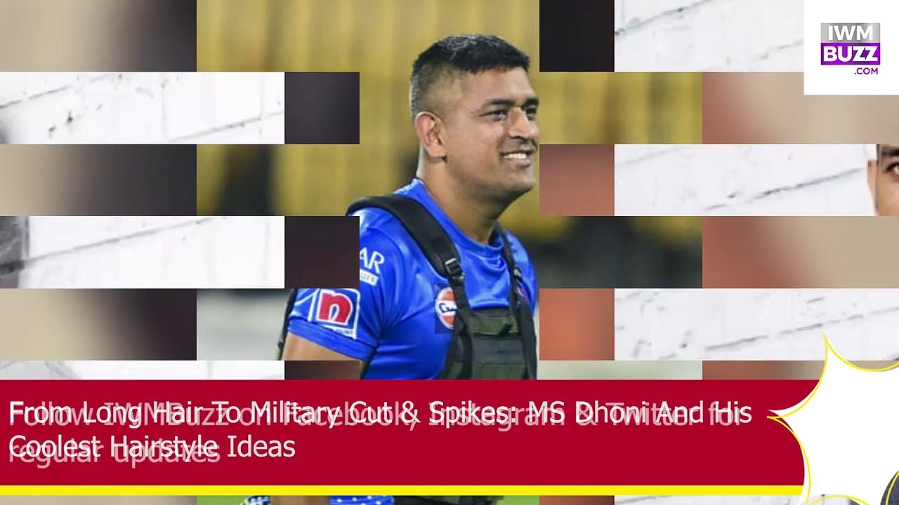 From Long Hair To Military Cut & Spikes MS Dhoni And His Coolest Hairstyle Ideas