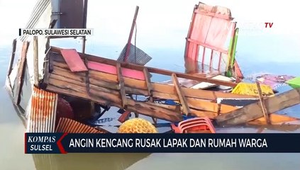 Angin Kencang Rusak Lapak Dan Rumah Warga