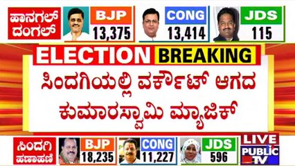 BJP Most Likely To Win In Sindagi; Congress Continues Leading In Hangal