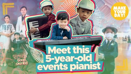 Meet this 5-year-old events pianist | Make Your Day