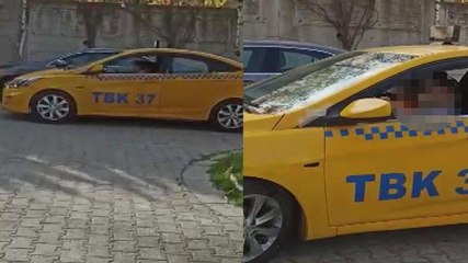 İstanbul’da taksi kullanan çocuk böyle görüntülendi