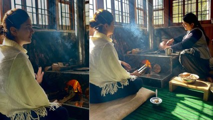 Rubina Dilaik ने गांव में मां के साथ बैठकर लकड़ी के चूल्हे पर बनाया आलू परांठा, Video Viral