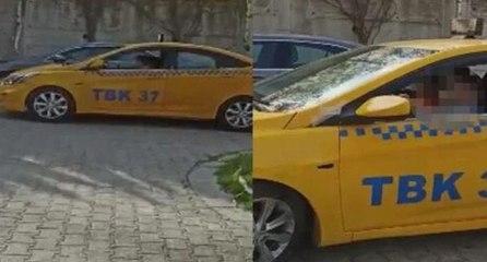 Taksinin içindeki manzarayı görenler gözlerine inanamadı