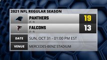 Panthers @ Falcons Game Recap for SUN, OCT 31 - 01:00 PM EST