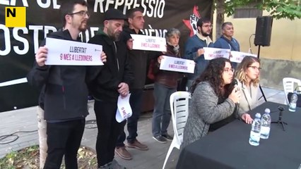 Els 9 de Lledoners denuncien de nou l'acusació del Govern a l'entrada del judici