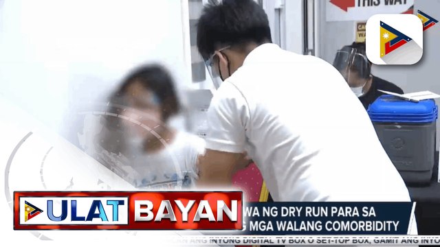 Taguig LGU, nagsagawa ng dry run para sa pediatric vaccination ng mga walang comorbidity
