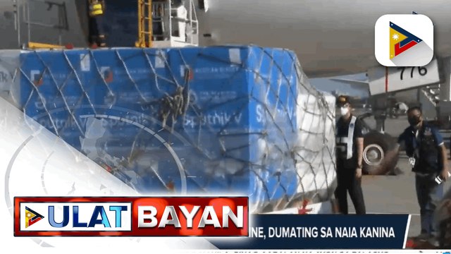 2.7-M doses ng Sputnik V vaccine, dumating sa NAIA kanina