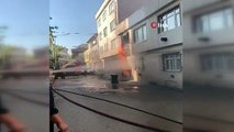 Bursa'da korkutan yangın! Yaşlı kadını itfaiyeciler kurtardı