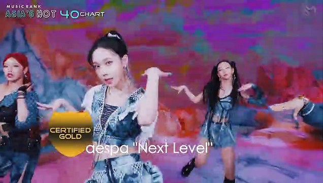 MUSIC RANK ASIA'S HOT 40 CHART CERTIFIED GOLD, PLATINUM & MOST VOTED SONG