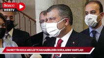 Sağlık Bakanı Dr. Fahrettin Koca Meclis’te Parlamento muhabirlerinin sorularını yanıtladı