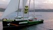 COP26 - Greenpeace Rainbow Warrior makes it's way to Glasgow