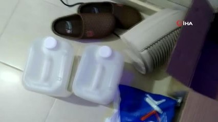 Kayseri'de 278 şişe sahte alkol ele geçirildi