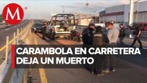 En Veracruz, motociclista murió tras chocar contra patrulla federal