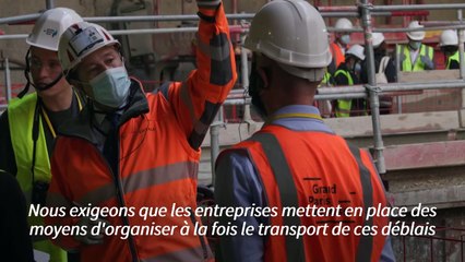 Sur le chantier du Grand Paris Express, la chasse au carbone avant les JO