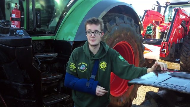 Thomas ‘T-Rex’ Gregory of South East Hants Young Farmers Club at the tractor rally