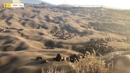 'Dunes' form from volcanic ash in La Palma