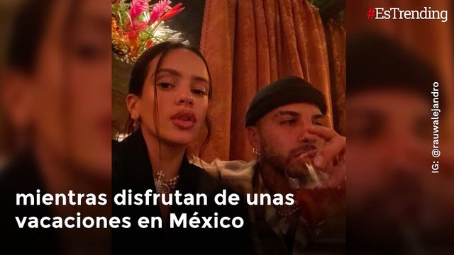 Las románticas fotos de Rosalía y Rauw Alejandra en sus vacaciones en México