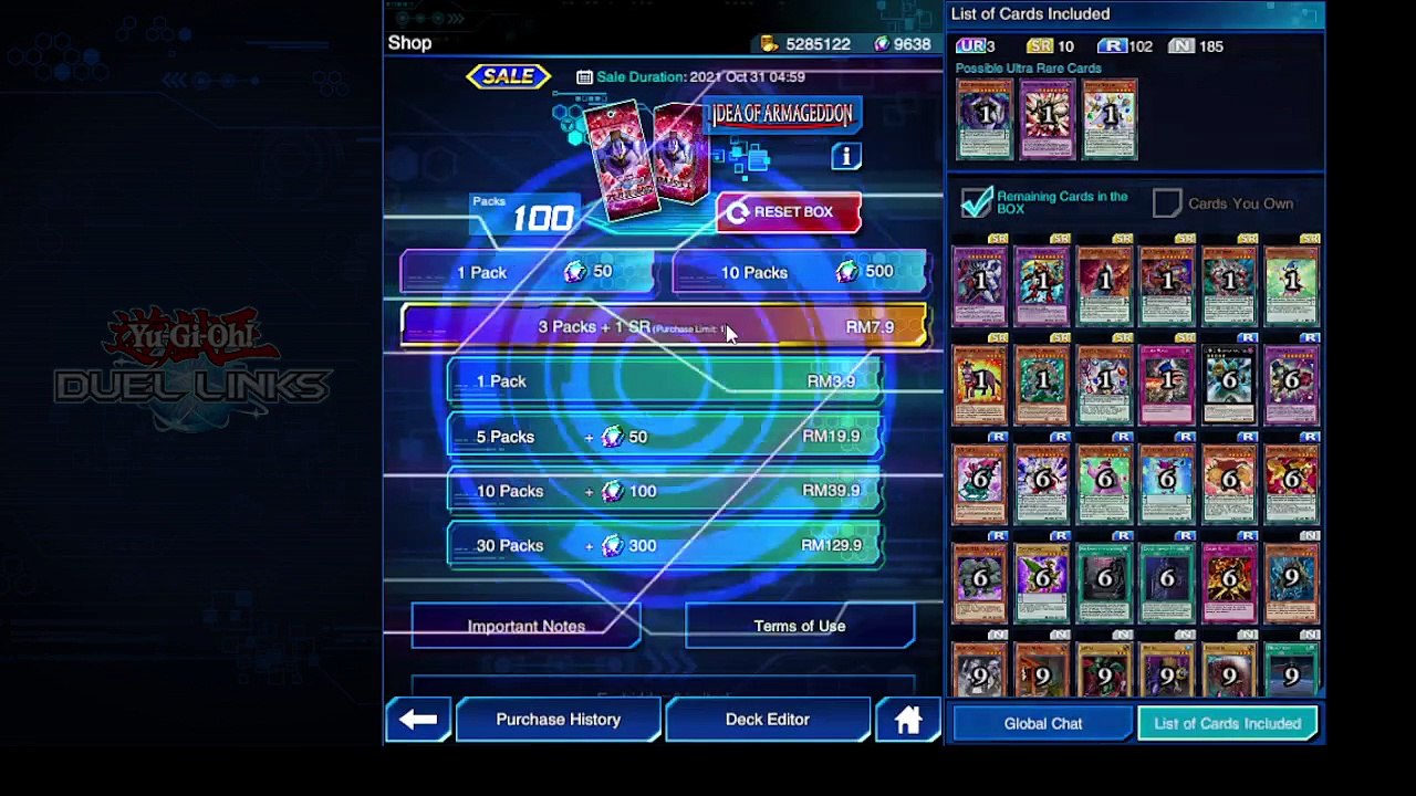 YuGiOh Duel Links - No.36 Mini Box Idea of Armageddon Unbox!!! Destiny Hero Defender2700def?! WTF!